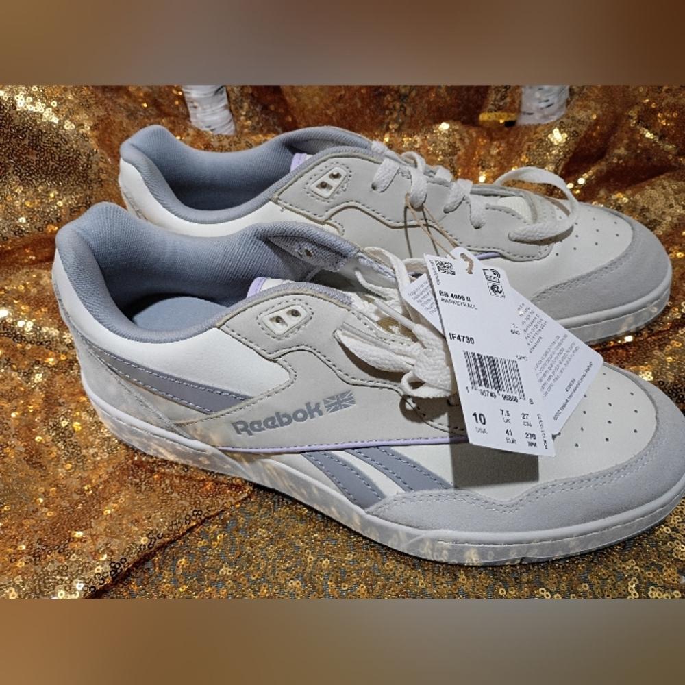 Reebok BB 4000 II Basketball White and Gray Sneakers